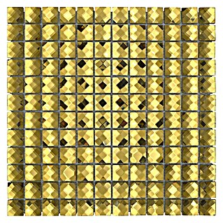 Mozaïektegel vierkant Glitter XCM GO823 (30 x 30 cm, Goud, Glanzend)