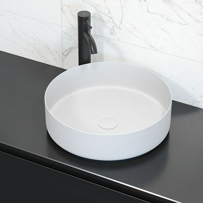 Nasadni umivaonik Skargard Lidingo  (Bijela boja, Visina: 12 cm) | BAUHAUS