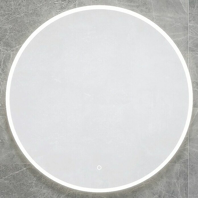 Svetlobno ogledalo  (Premer: 100 cm) | 3751 - Siebdruckspiegel | DADG - Spiegel | DAD - Badausstattung | DA - Badausstattung/Bäderwelt | D - Sanitär | BAUHAUS