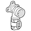 Geberit FlowFit Press-Anschlusswinkel 620.761.00.1 (Durchmesser: 20 mm, Länge: 3,6 cm) | BAUHAUS