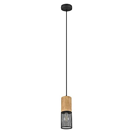 Trio Leuchten Tosh Pendelleuchte rund Tosh (40 W, Ø x H: 10 x 150 cm, Schwarz, E27, 1 Stk.)