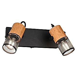 Trio Leuchten Tosh Stropni reflektor (15 W, Do x Š x V: 9 x 26 x 19,5 cm, Črne barve, E14, 2 kos)