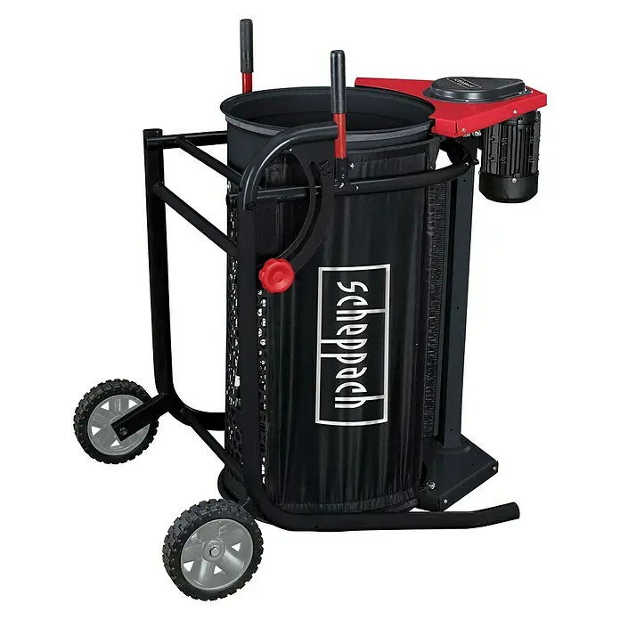 Scheppach Rollsieb RS350 - 250 W - Scheppach Materialseilwinde mit robustem Stahlrahmen und großen Rädern für einfachen Transport.
