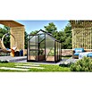 Vitavia Gewächshaus (1,95 x 1,95 x 1,97 m, Glasstärke: 6 mm, Polycarbonat, Anthrazit)