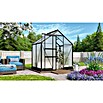 Vitavia Gewächshaus (1,37 x 1,95 x 1,36 m, Glasstärke: 6 mm, Polycarbonat, Anthrazit)