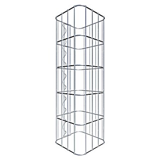 Gabiona Gabionensäule (22 x 22 x 50 cm, Metall, Maschenbreite: 50 mm, Maschenhöhe: 100 mm)