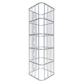 Gabiona Gabionensäule (22 x 22 x 50 cm, Metall, Maschenbreite: 50 mm, Maschenhöhe: 100 mm)