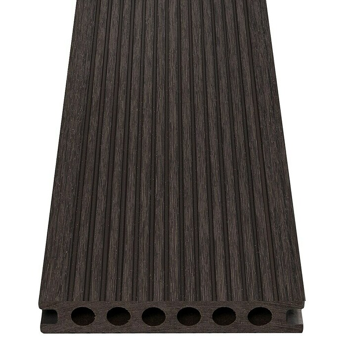 b!design Tablón para terraza WPC (Gris, 300 x 13,8 x 2,25 cm)