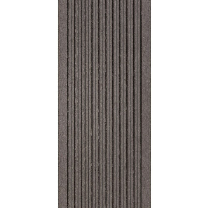 WPC-Terrassendiele (Dunkelgrau, 200 x 13,5 x 2,1 cm)
