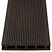 Tablón para terraza WPC (Marrón oscuro, 300 x 13,5 x 2,1 cm)