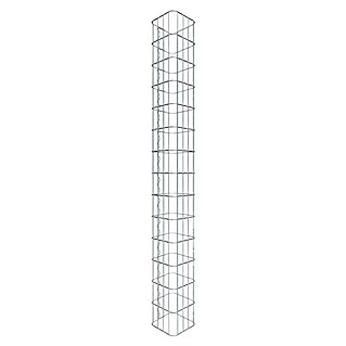 Gabiona Gabionensäule (22 x 22 x 140 cm, Metall, Maschenbreite: 50 mm, Maschenhöhe: 100 mm)