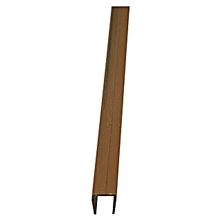 Gardol Sichtschutz-Abdeck-U-Profil (Länge: 150 cm, Braun)