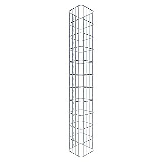 Gabiona Gabionensäule (22 x 22 x 110 cm, Metall, Maschenbreite: 50 mm, Maschenhöhe: 100 mm)