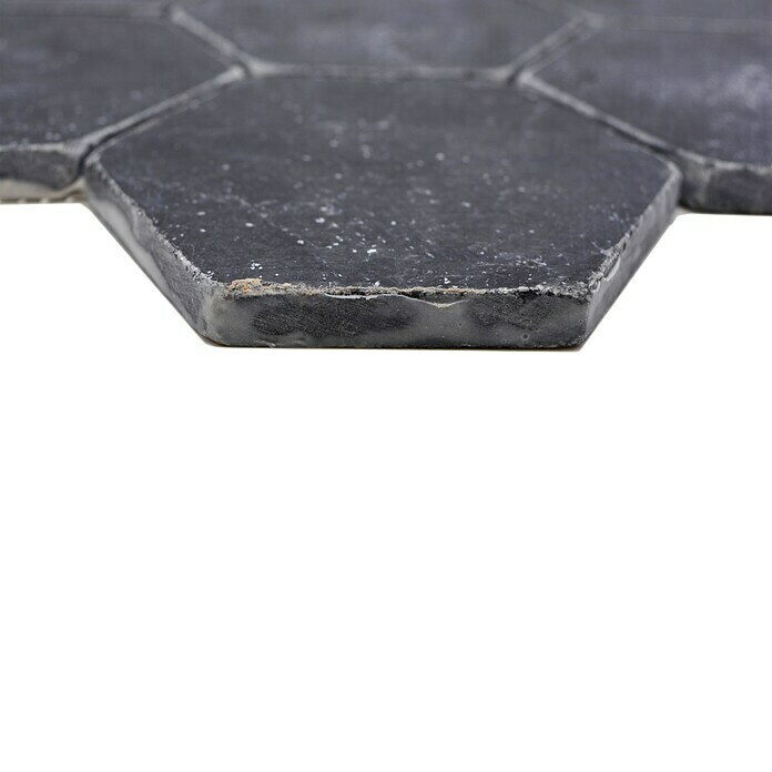 Mosaikfliese Hexagon Nero Antique Marble XNT HX143 (19,9 x 26,2 cm, Schwarz, Matt) | BAUHAUS