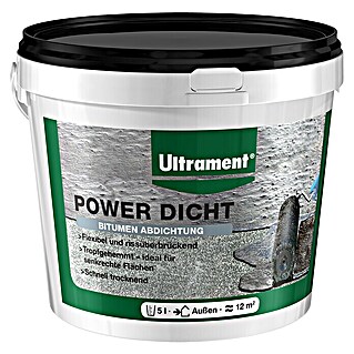 Ultrament Bitumendichtstoff Power Dicht (5 l, Bitumen, Lösemittelfrei)