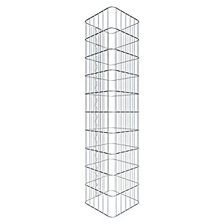Gabiona Gabionensäule (32 x 32 x 100 cm, Metall, Maschenbreite: 50 mm, Maschenhöhe: 100 mm)