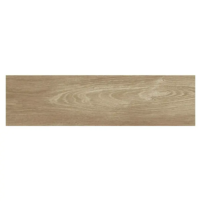 Pavimento porcelánico Alcázar - 20 x 75 cm, Nut, Mate - Primer plano de una textura de madera con grano, ideal para texturas y fondos. El diseño versátil se adapta a muchos proyectos.