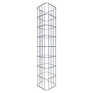 Gabiona Gabionensäule (22 x 80 cm, Stahl, Maschenbreite: 50 mm, Maschenhöhe: 100 mm)
