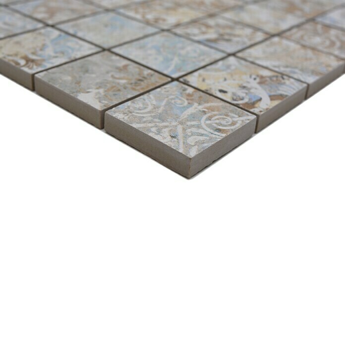 Mosaikfliese Quadrat Curtain 47 Mixlight Colour CS 47MLC29,5 x 29,5 cm, Beige/Braun, Matt Detail Shot