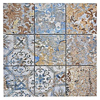 Mosaikfliese Quadrat Curtain 95 Strong Colour Mix CV 95MSC (29 x 29 cm, Beige/Braun/Blau, Matt)