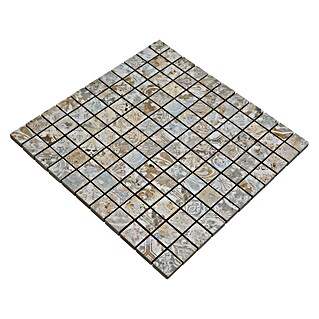 Mozaik pločica Quadrat Curtain Mixlight Colour CS 25MLC (29,5 x 29,5 cm, Bež/Smeđe/Plave boje, Mat)