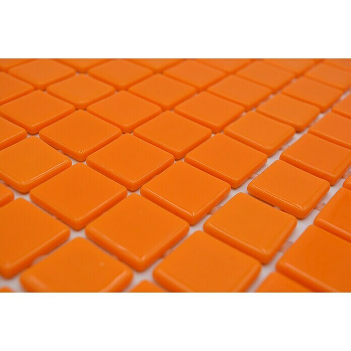 Mosaikfliese Quadrat Eco Lisos VP25820PUR31,6 x 31,6 cm, Orange, Glänzend Detail Shot