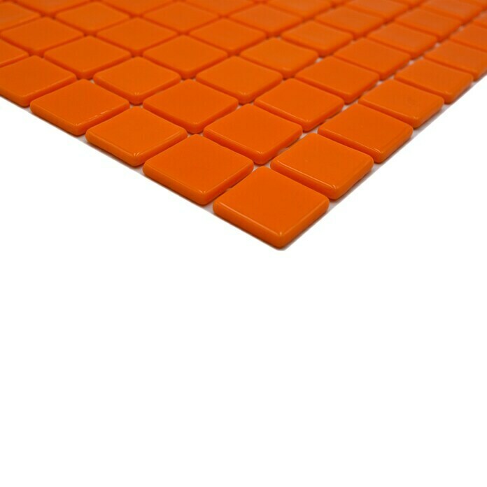 Mosaikfliese Quadrat Eco Lisos VP25820PUR31,6 x 31,6 cm, Orange, Glänzend Detail Shot