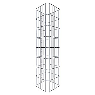 Gabiona Gabionensäule (27 x 80 cm, Stahl, Maschenbreite: 50 mm, Maschenhöhe: 100 mm)