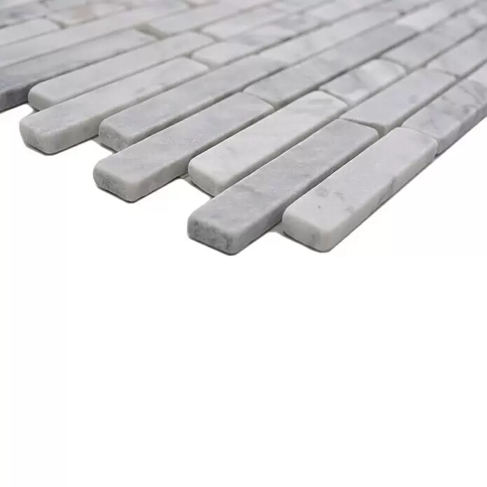 Mosaikfliese MOS BRICK 2000 - 32,2 x 30,5 cm, Weiß, Matt - Detailaufnahme