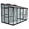Vitavia Gewächshaus (2,01 x 3,24 x 2,21 m, Glasstärke: 3 mm, Anthrazit/Schwarz)
