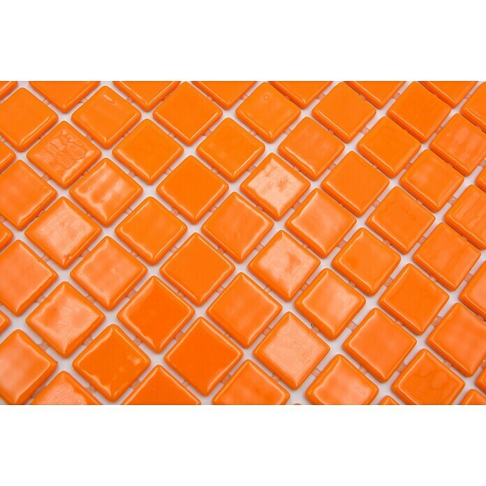 Mosaikfliese Quadrat Eco Lisos VP25820PUR31,6 x 31,6 cm, Orange, Glänzend Detail Shot