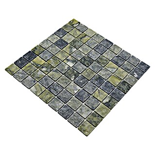 Mozaik pločica Quadrat MOS 32/407 (30,5 x 30,5 cm, Zelena, Mat)