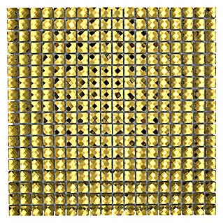Mozaïektegel vierkant Glitter XCM GO821 (30 x 30 cm, Goud, Glanzend)