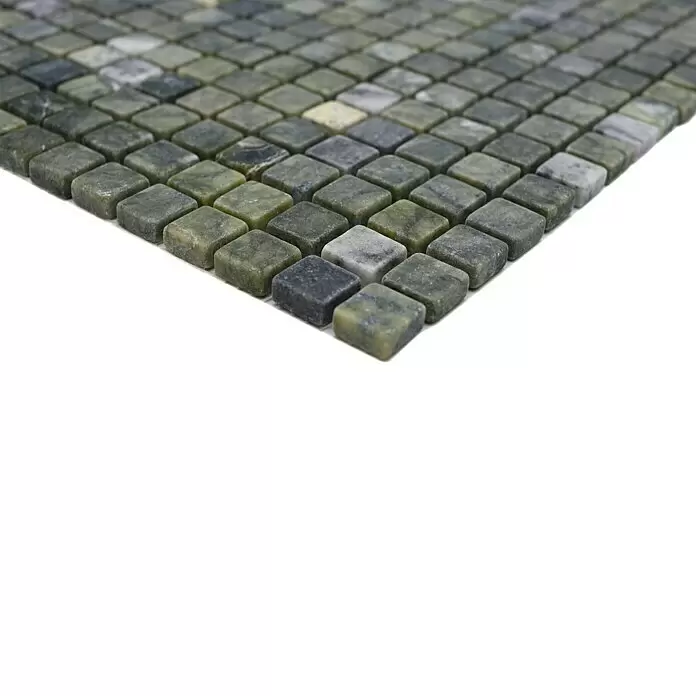 Mosaikfliese Quadrat MOS 15/407 - 32,2 x 30,5 cm, Grün, Matt - Detailaufnahme