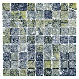 Mosaikfliese Quadrat MOS 32/407 (30,5 x 30,5 cm, Grün, Matt)