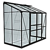 Vitavia Gewächshaus Styx 3300 (1,31 x 2,55 x 2,22 m, Glasstärke: 3 mm, Anthrazit/Schwarz)