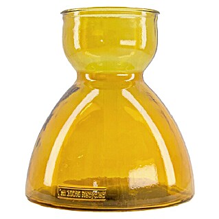 Vase Recyceltes Glas (Ø x H: 21,5 x 23 cm, Glas, Orange)