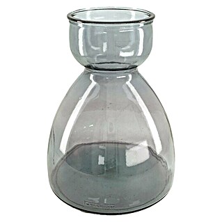 Glasvase Recyceltes Glas (Ø x H: 27 x 34 cm, Grau)