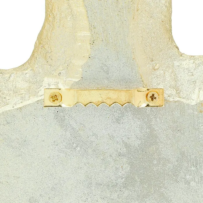 Garderobenhaken Set Ginko/Ahorn - L x B x H: 20 x 3,5 x 25 cm, Gold - Nahaufnahme einer goldenen Zackenaufhängung an einem Dekorationsgegenstand. Ideal zum Aufhängen von Dekoartikeln.