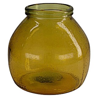 Vase Recyceltes Glas (Ø x H: 20 x 21 cm, Glas, Braun)