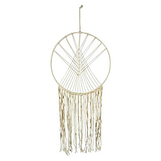 Wandobjekt Makramee (Durchmesser: 38 cm, Creme)