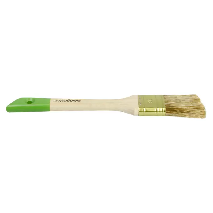 swingcolor Komfort Fensterpinsel Lasur - Breite Borsten: 35 mm, Hollestermischung, Naturholz