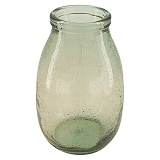 Vase Recyceltes Glas (Ø x H: 18 x 28 cm, Glas, Beige)