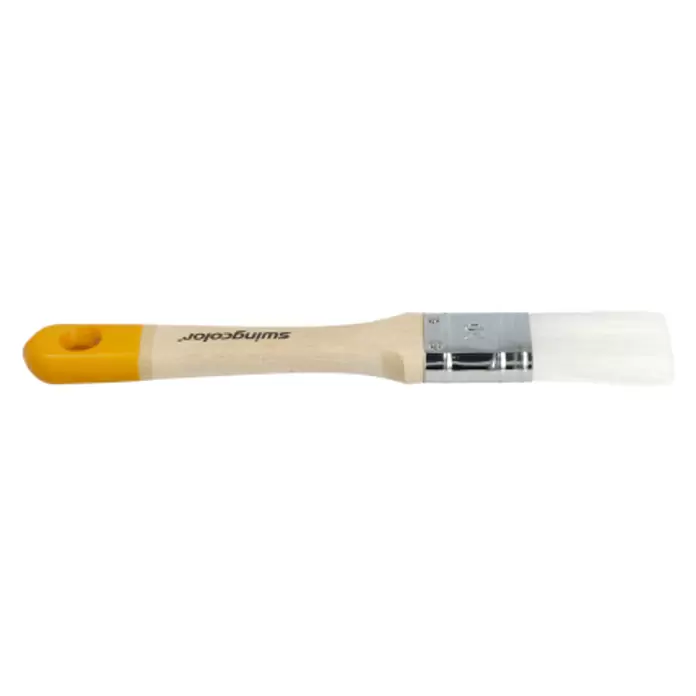 swingcolor Komfort Flachpinsel Lack - Breite Borsten: 30 mm, All-in-one-Borsten, Naturholz