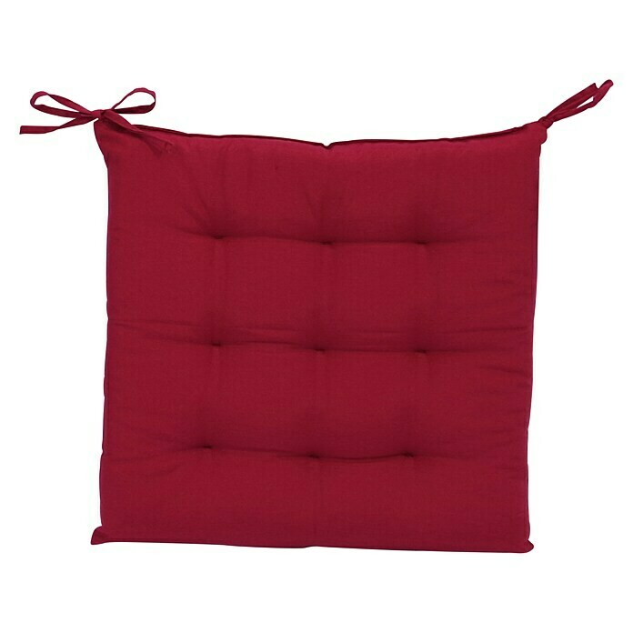 Sunfun Sitzkissen NilsL x B x H: 40 x 40 x 4 cm, Bordeaux, 70% Baumwolle, 30% Polyester Top View