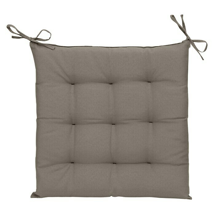 Sunfun Sitzkissen NilsL x B x H: 40 x 40 x 4 cm, Stone, 70% Baumwolle, 30% Polyester Top View