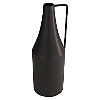 Vase (Ø x H: 10 x 29 cm, Metall, Grau)
