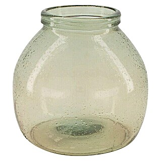 Vase Recyceltes Glas (Ø x H: 21 x 20 cm, Glas, Beige)