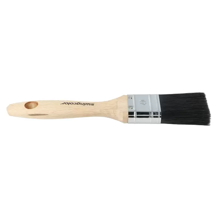 swingcolor Premium Flachpinsel Lack - Breite Borsten: 40 mm, All-in-one-Borsten, Naturholz