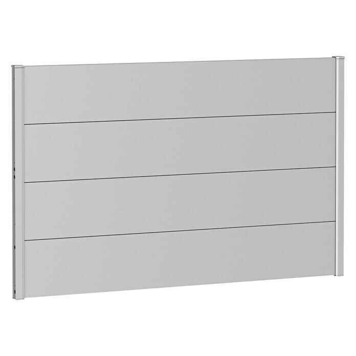 Biohort Sichtschutzelement (B x H: 100 x 90 cm, Stahl, Silber Metallic) | BAUHAUS
